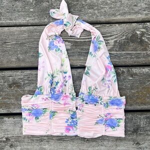 Zara Floral Halter Top